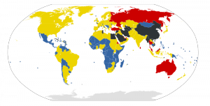 Wo Internet zensiert wird. Bild: RSF/Wikipedia